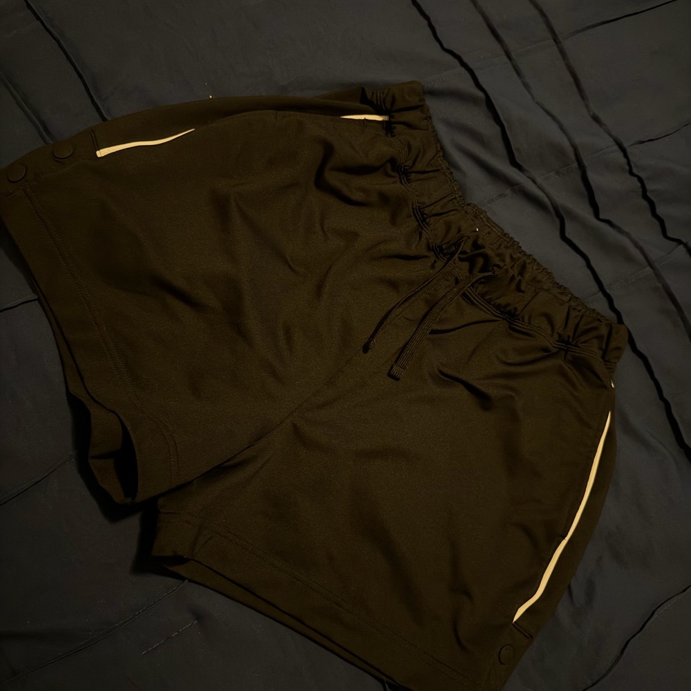 Gymshark Black Athletic Shorts with Reflective Trim